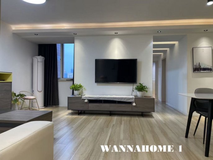 Bright&Spacious&Modern 2Bdrs 2Baths Apt+L7 Chang Ping Rd+Big Balcony+Good View