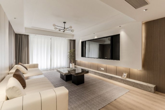 Modern 3brs floor heating modern furniture near Xujiahui line 1,9,11 and Shopping malls