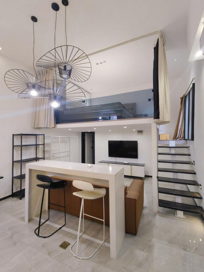 Unique loft 1 br with big yard, next TianZiFang ,easy to L 9 DaPuQiao St.