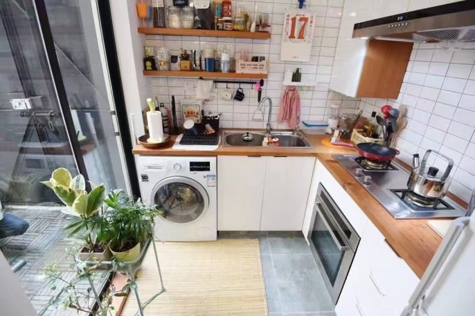 1 br near L1/L7 changshu rd station+floor heating