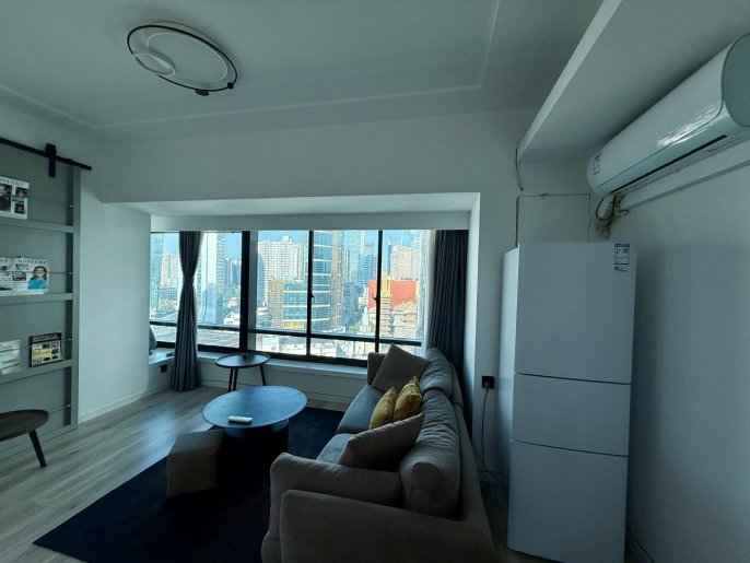 Prime Location/Bright Nice View 1Br/2Lr/1Bt@L2/7/14 Jing’an Temple Station