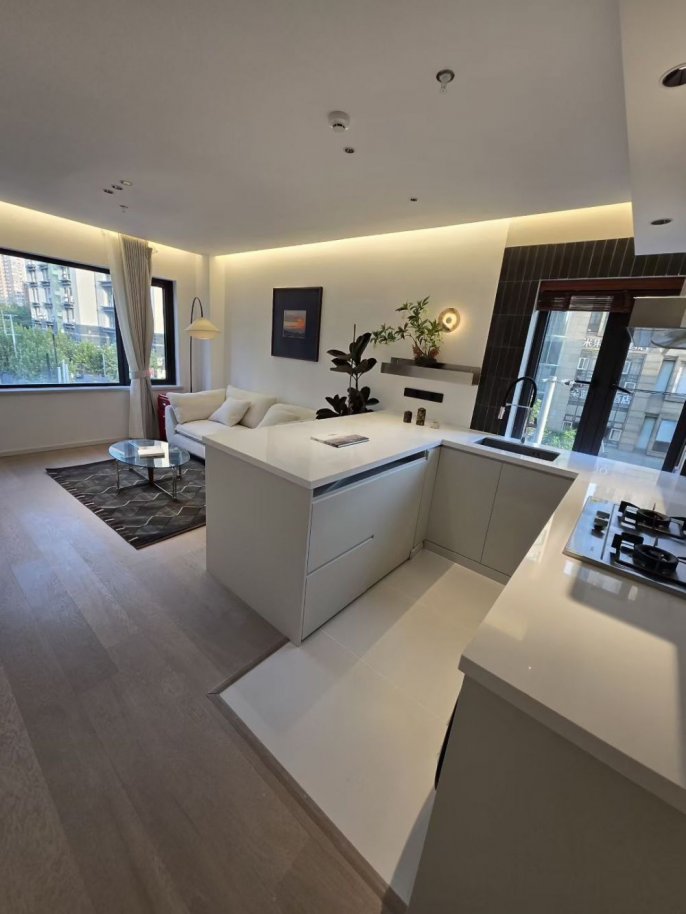 Modern design- 1bed 80sqm elevator- quality apartment @ line 2 west nanjing road