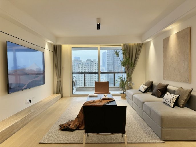 Changping Rd /3br2bt/central AC/floor heat/oven/outdoor balcony