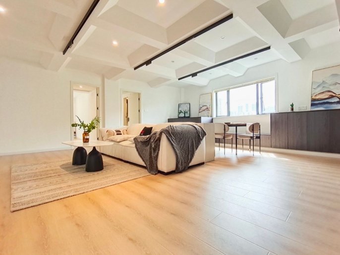 190 sqm 3 br Apt &huge living room &floor heating/jiaotong university 19K