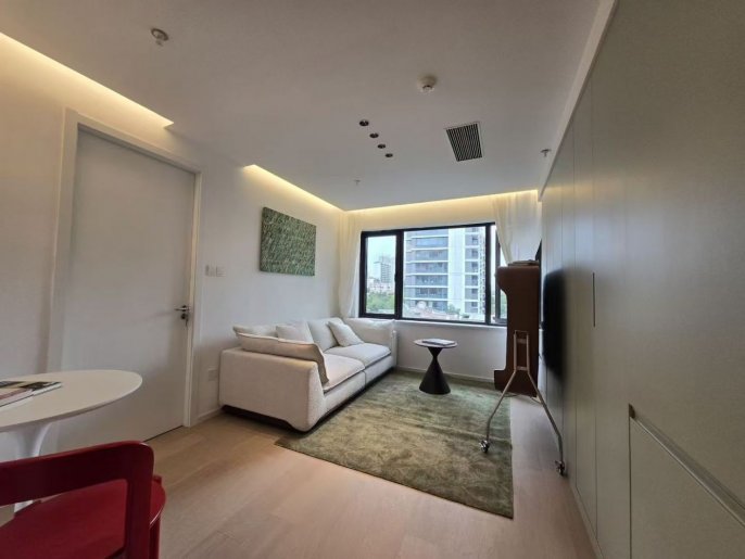 Brand new one Bedroom elevator Apt +heating+dishwasher@West Nanjing Rd