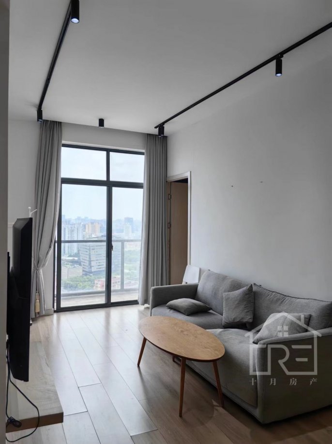 Open balcony 1+1 bedrooms Apt +Heating+oven+central AC@Zhongshan Park