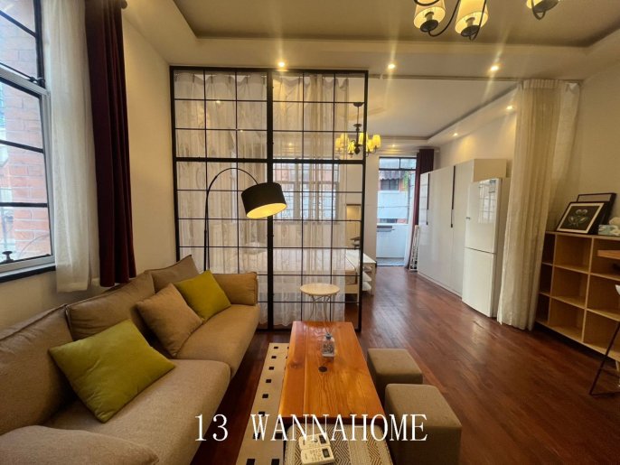 Spacious&Bright&Modern 1Bdr 1Bath Apt/Yu Yuan Rd/L2/11 JiangSu Rd/High Ceiling/Open Balcony